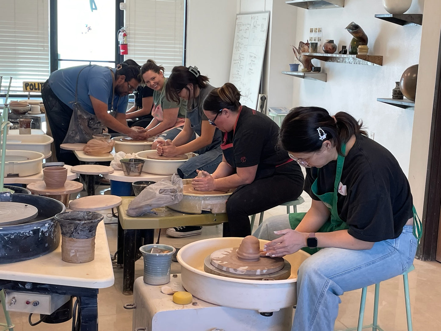 Birthday Pottery Party, Business group, family group, Wheel Throwing or Handbuilding with Anthony Urango