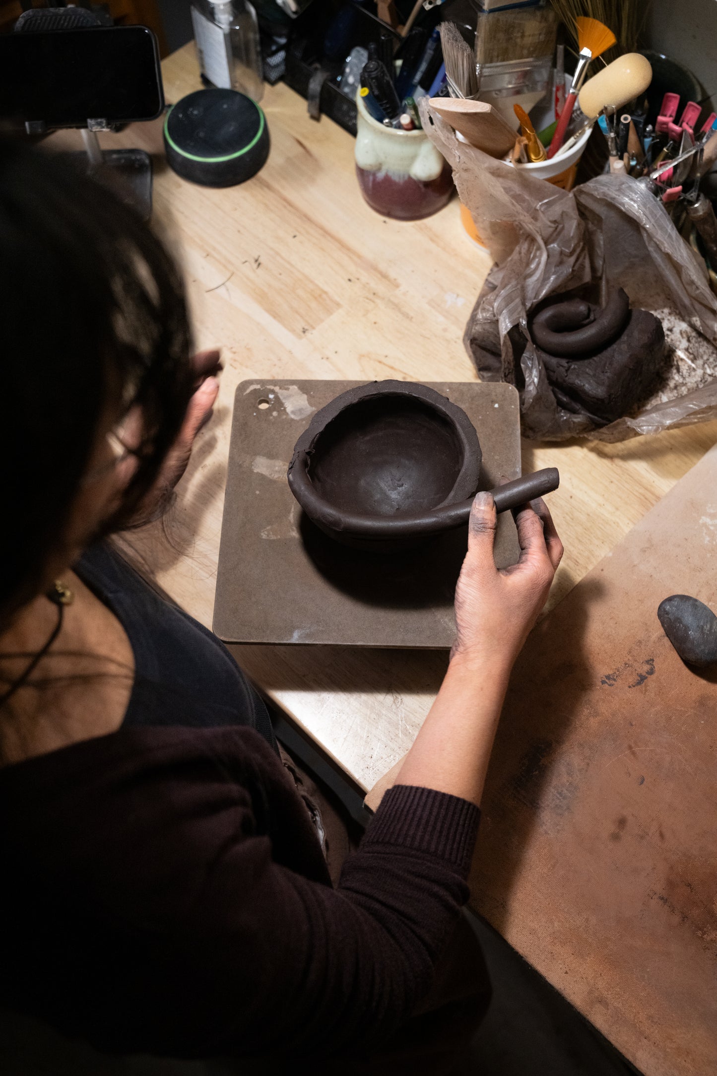 Private Pottery Class: One-On-One Handbuilding Lesson with Cathy
