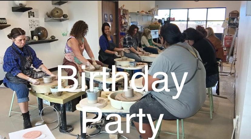 Birthday Pottery Party, Business group, family group, Wheel Throwing or Handbuilding with Anthony Urango