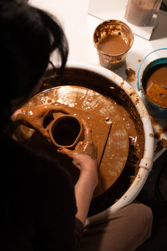 Thursday Night Pottery – 4-Week Beginner Wheel Throwing Course with Cathy - Starts 4/10